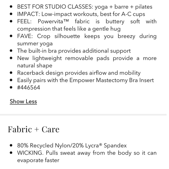 Athleta Conscious Crop tank bra for A-C cups - Medieval Violet - Picture 6 of 6